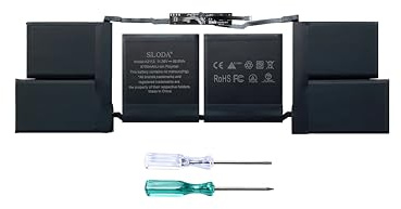 SLODA A2113 A2141 Ersatz Akku für MacBook Pro 16 Retina (Release 2019) EMC 3347 BTO/CTO MVVJ2xx/A MVVK2xx/A MVVL2xx/A MVVM2xx/A [Li-Polymer 11,36V 8700mAh]