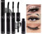 Mimore Mascara épais à double effet Mascara de maquillage imperméable épais naturel, allongement épaississant épais, mascara effet faux cils, mascara noir, pas de maculage durable toute la journée