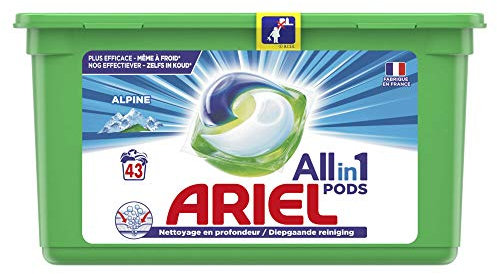 3x Ariel All-in-1 Pods Alpine Waschmittelkapseln 43 Stück