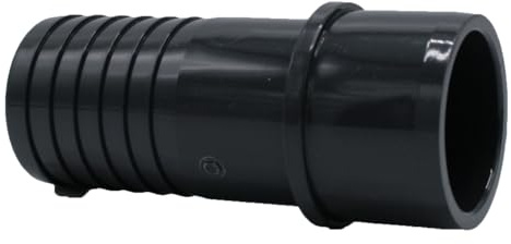 Baumaxxe PVC Schlauchtülle 30mm mit Klebemuffe 32/25mm - 10 Bar - bm220 | 30mm Schlauchanschluss, PVC Fitting mit Klebemuffe für Muffe 32mm oder PVC Rohr 25mm, Zubehör für Pool, Teich, Verrohrung