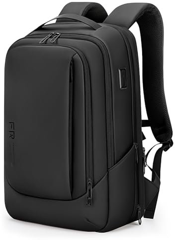 FENRUIEN Erweiterbarer Laptop Rucksack YKK-Reißverschlüssen 26L-38L Rucksack Business Rucksack Herren Laptop Tasche 15.6 Zoll für Herren und Damen Mädchen Teenager mit Laptopfach USB-Ladeanschluss