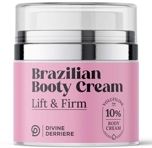 Divine Derriere Brazilian Body Butter Cream, Lift and Firm Body Cream with Volufiline Helps Reduce the Appearance of Cellulite for a Lifted and Firm-looking Derriere, Bum Bum Cream, 50ml