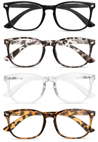 BLS BLUES Reading Glasses for Women for Home, Office & Driving - HD Clear Readers with Blue Light Blocking Protection