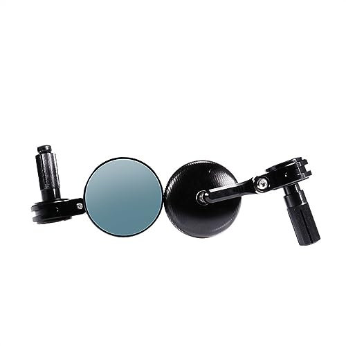 NIKISO Motorrad ATV Lenkerendenspiegel Lenkerseitenrückspiegel Passend Für Lenker 17–18 Mm Motorrad Rückspiegel