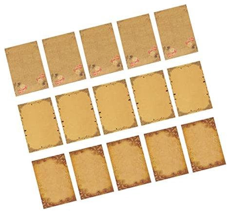Gogogmee 48sheets Retro Stationery Paper Kraft Paper Letter Vintage Writing Stationery European Design