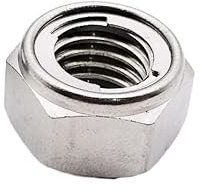 DEPYEE 1/2/5/10 Stück M3-M16 304 Edelstahl mit vorherrschendem Drehmoment Typ Ganzmetalleinsatz Sechskant-Kontermutter Selbstsichernde Sechskant-Kontermutter(1pc M16)