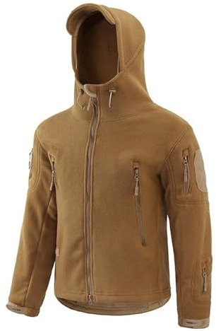 PBTMCD Outdoor Sports Tactical Fleece Zip Hoodies, Jagdbekleidung Camouflage Jacke(Style6,S)