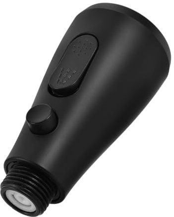SHINEOFI Tête de Pulvérisation Extractible pour Robinet Cuisine en Abs Résistant à L'usure Réglage du Débit D'eau, Accessoire Élégant pour Évier Noir