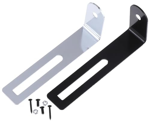 Zerodeko Metallene Schlagbrett Montagehalterungen im L-form 2 Satz Einfache Montage im Stil Einer E-gitarre Sichere Legierung Halterung für Elektrische Gitarre für E-gitarren Zubehör