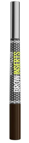 Maybelline New York Lápiz de Cejas 2en1 Brow Inserts, Rotulador Punta Triple y Gel, Rellena y Aporta Volumen, Resiste Hasta 36H, Acabado Natural, Waterproof, Tono: 4.5 Ash Brown, 1.25ml