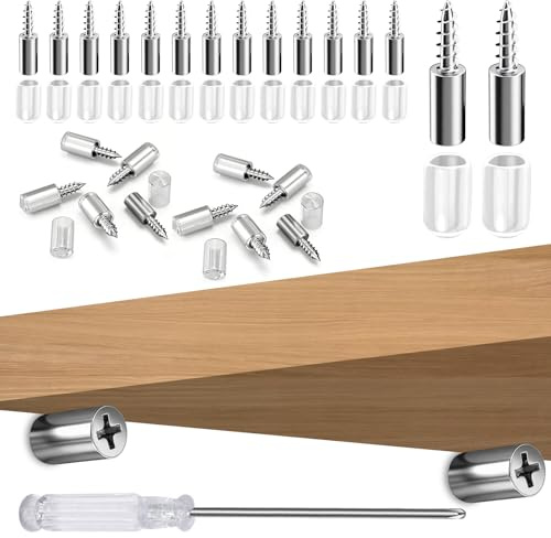 VEGCOO 80 Pièces Taquet Etagere, Taquets pour Étagères avec Taquets 7.5mm avec Coque Plastique Anti-Dérapante, pour Meubles, Armoires, Bibliothèques, Inclut 1 Tournevis