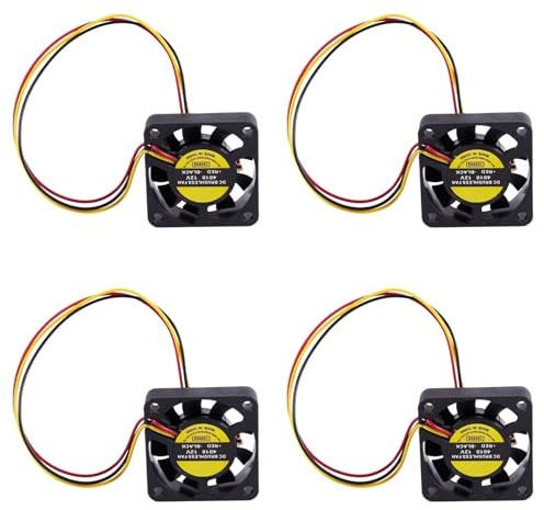 4pcs 40mm X 40mm X 10mm 3Pin 12V DC Brushless PC Computer Cooling Fan