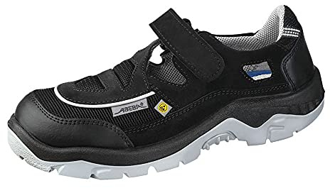 ABEBA 32189-52 ESD Sicherheitsschuh ANATOM - Sandale - Velours mit atmungsaktivem Textil - Stahlkappe - Klimaklasse 1 - Größe: 52 - Farbe: Schwarz