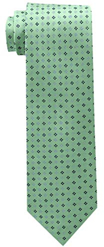 Tommy Hilfiger Men's Core Neat II Tie, Green, One Size