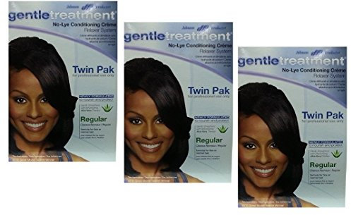3x Relaxer/Glättungscreme Gentle Treatment No Lye Conditioning Creme Relaxer TWIN PAK REGULAR