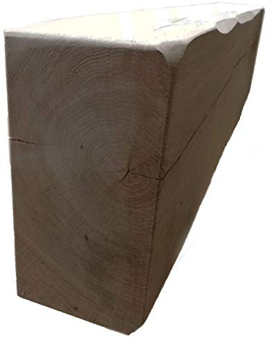 Celtic Timber Solid French Oak Air-Dried Beam Floating Shelf - Fireplace Mantle with Planed & Sanded Finish - Wood Mantle with Lightly Worked Rustic Appearance for Home Decor - 9''x5''x7 Ft Length