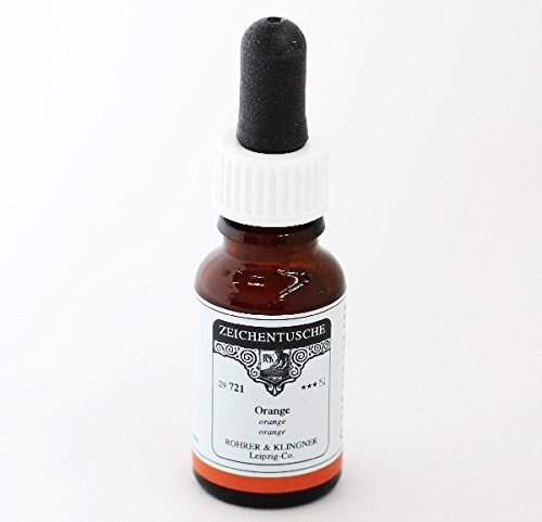 Rohrer & Klingner Zeichentusche Orange 12 ml
