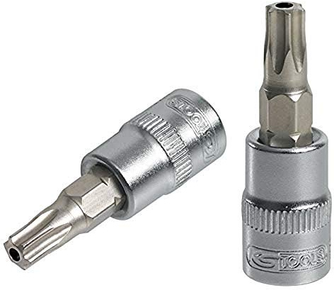 KS Tools 922.1691 - Douille tournevis TORX® percé 1/2'', L.55 mm - T15 - Gamme ULTIMATE® - En Chrome Vanadium - Finition chromée satinée