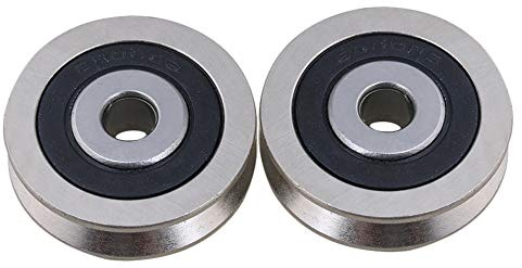 cnbtr 2.5 mm tiefer V der 6 x 30 x 8 mm Metall versiegelten Kugellagern Stahl Umlenkrolle Schiene Kugellager Rolling Wheel Set of 2