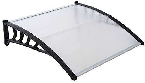 Front door canopy porch rain protector awning lean to roof shelter Shade Cover[80 x 120cm]