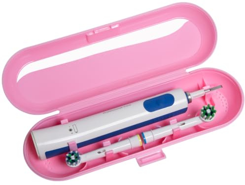 seplouis Elektrische Zahnbürstenbox kompatibel mit Oral B/Oral-B Pro/iO/Philips Sonicare/Demita/Bitvae und den meisten Anderen Elektrozahnbürstenmarken auf dem Markt, Rosa