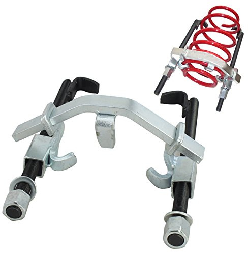Lospitch Universal Federspanner 3-TLG bis 1500kg / 1,5t Federn f. Tieferlegung KFZ Spanner Werkzeug