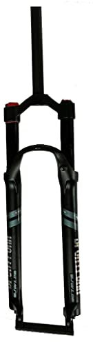 Jejy 26 Mountainbike- vorderrad Gabel, Manuelle Sperre Scheibenbremse MTB Federgabel Fahrrad Magnesiumlegierung 26/27,5/29 Zoll Schwarz (Color : Black, Size : 27.5)