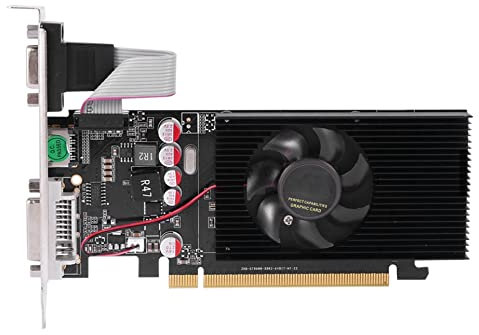 NIZEAMI GT210 1GB Schede Grafiche Scheda Video Un 64 Bit per GPU Giochi per PC -I Compatibile VGA Scheda Grafica Un Doppio Schermo Utilizzata