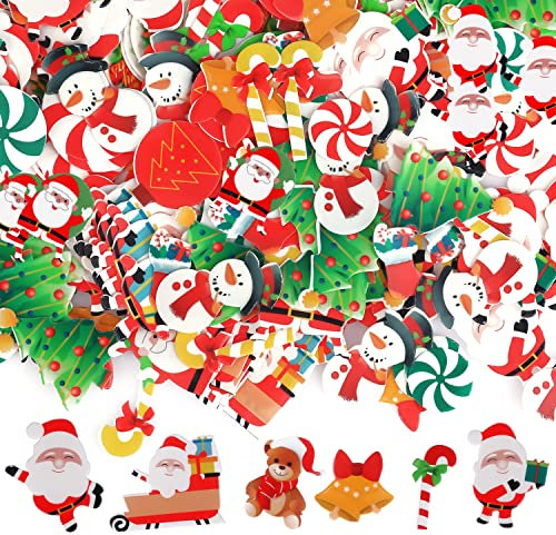 300pcs Comestibles Cupcake Toppers, Topper de Petit Gâteau Comestible pour Noël Festival Anniversaire Fête Décoration Alimentaire