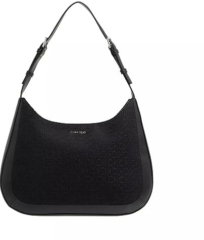 Calvin Klein Damen Must Shoulder Bag MD JQ K60K610630 Hobo, Schwarz (Ck Black)