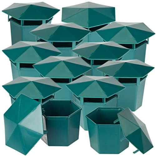 Exbuster Schnecken Falle: 12er-Set Premium Bio-Schneckenfallen ohne Chemie und Gift (Gartenfalle gegen Schnecken, Fallen zur Abwehr von, Hochbeet)