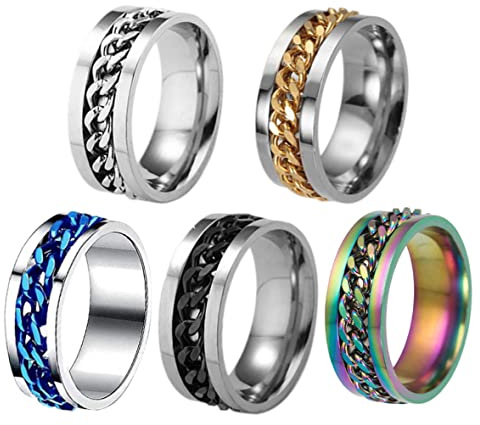 Anillos para abridor de botellas, abridores de botellas de cerveza de acero titanio, anillos de sacacorchos para fiesta, 5 sacacorchos