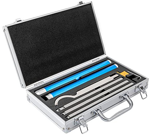 BomDog Drehmeißel, Holzdrehmeißel-Set, 6-In-1-Holzdrehmeißel-Set Mit Hartmetallspitze, Aluminium-Tragekoffer Für Heimwerker (Blau)