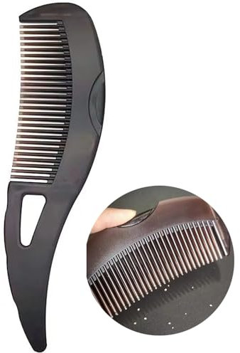 RUIENGCOMM Pettine cavo temperato per la cura dei capelli, districante, esfoliante, per vari tipi di capelli e popolazioni, promuove il cuoio capelluto sano e i capelli lucidi