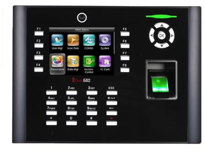 Pointage En Machine, Iclock680 tcp/ip USB système de contrôle d'accès de porte de serveur web de contrôle d'accès de temps d'empreinte digitale avec caméra Horloge De Pointage De Bureau(Color:IClock68
