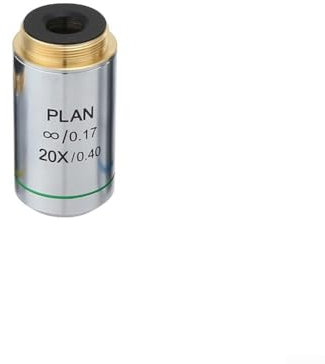 Lente objetivo de microscopio Plan Infinity, 4X/10X/20X/40X/60X/100X, revestimiento antirreflectante (20X)