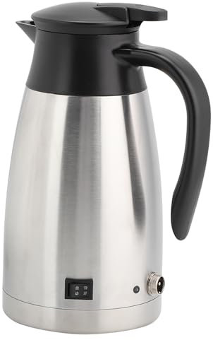 Bollitore Elettrico per Auto, Bollitore per Auto da 1000 Ml, Accendisigari 12V/24V per Viaggi in Auto, Guida a Lunga Distanza