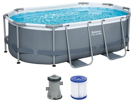 Bestway Oval Pool Set, 10' x 6'7' x 33'/3.05 m x 2.00 m x 84 cm