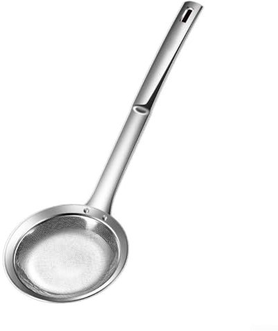 1 filtro per schiumarola da cucina, in acciaio inox, a maglia fine, filtro a rete ultrafine per olio (grande)