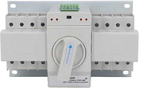 Mini interruptor de transferencia automática de doble potencia 4P, interruptor de cambio de generador pequeño de grado ATS CB 50 Hz 60 Hz 400 V para iluminación y equipos de
