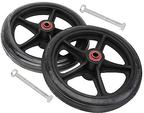 LIGHTAOTAO 2pièces Roues Avant Pour Accessoires De Remplacement Pneus Solides Pour Mobilité Améliorée