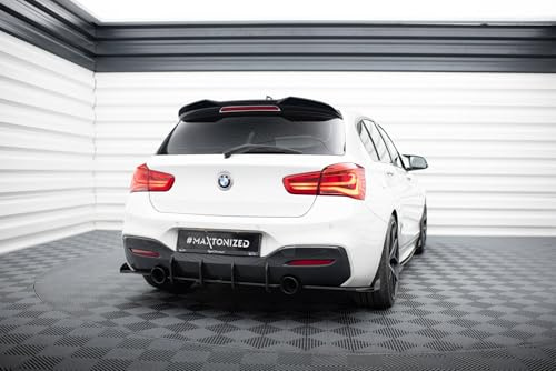 Maxton Design Heckspoiler 3D für BMW 1er F20 M-Paket / M140i / Standard Hochglanz schwarz