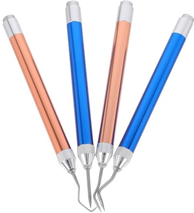 Tofficu 4 Pièces Outil De Désherbage Pour Films Vinyle Avec Lumière Led Stylo à Épingle Pince à Épiler Pour Machines De Découpe Accessoires Artisanat Projets De Repassage