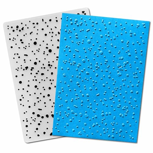 arriettycraft Christmas Plastic Embossing Folders for Card Making Snowfall Texture Embossing Folder Templates for Scrapbooking Paper Crafting Home Decoration