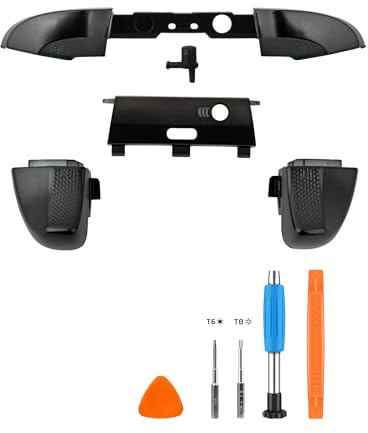 TOMSIN LB RB Bumper Button Replacement Kit for Xbox Elite Series 2 Controller, Shoulder Trigger Button Parts with Bluetooth Button and Tools(Black)