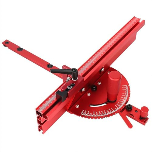 Calibre de inglete para sierra de mesa, herramienta de corte de inglete, sierras de mesa de precisión, calibre de ángulo de carpintería, guía de sierra de aluminio, guía de corte, accesorios de sierra