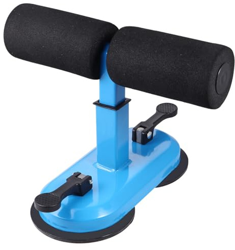 ELAYARD Abdominal Machine Crunches Aid Blue Single Bar Home Fitness Equipment for Men and Women Waist Fat Reduction ABS Trainer Belly Roll Exercise Device
