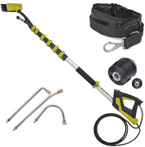 Techkar Lance télescopique Tube télescopique Tige télescopique Lance télescopique Bras télescopique tuyau de pulvérisation télescopique compatible avec nettoyeur haute pression Parkside PHD Lavor