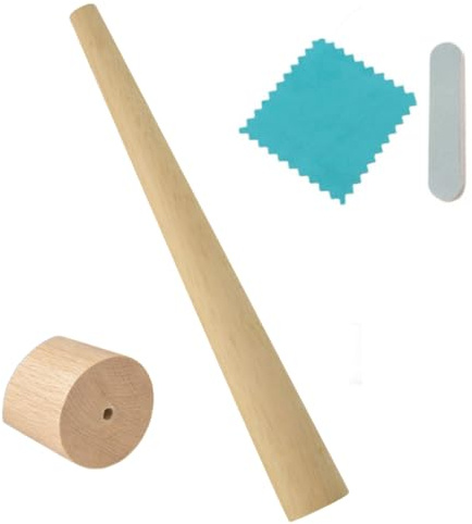 Ring Size Adjuster Tool,Sizes Ring Measurement Tool with Wooden Ring Sizer Stick,Wood Ring Adjuster,Ring Resizer & Size Measurement Tool for Jewelry Making and Ring Repair Kit,Jewelry Ring Accessories