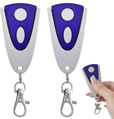 Lot de 2 Telecommande Portail Novoferm, Télécommande Novotron 502 | Télécommande de Garage, Compatible avec NovofermNovotron 512, MAX43-2, MNHS433-04, Novoferm MNHS433-02, Bip Garage, 433,92MHz